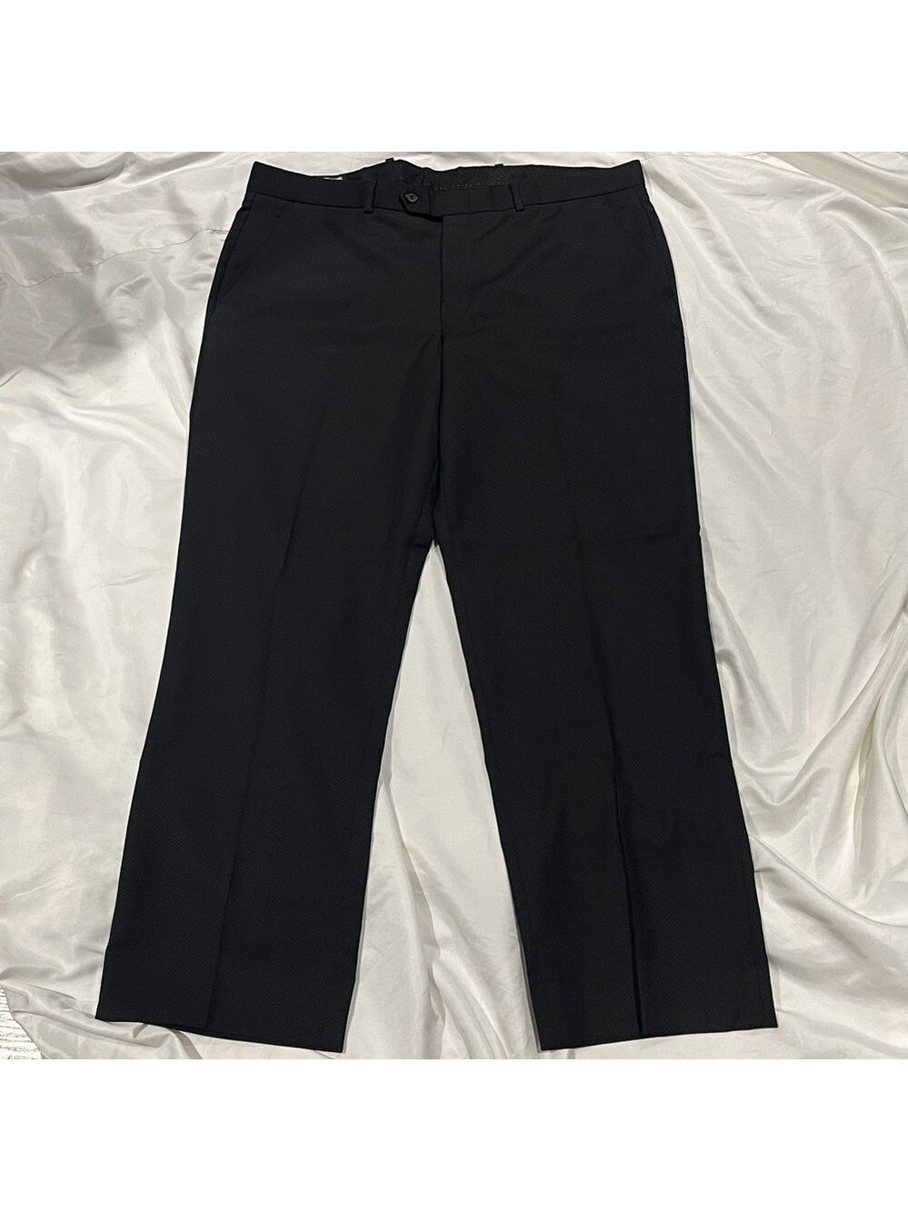 Wool Mens black formal pants trousers